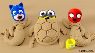 Superhero BabyKids Sandbox Mermaid Playtime Play Doh Cartoons Stop Motion video