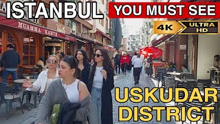 Exploring Istanbul's BEST District: Uskudar Walking Tour | 4K UHD 60FPS