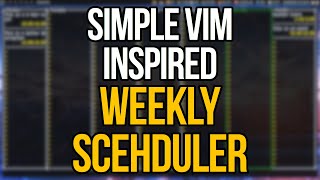 Tibivi: Weekly Scheduler For When A Text File Isn't Enough