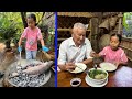 Country girl cook big fish for grandpa  enjoy country life