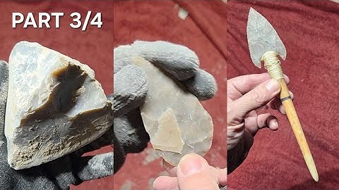 2291 - Part 3/4 - Tutorial - Rock to Point Challenge #flintknapping 