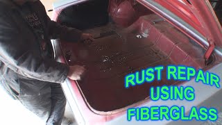 How To Fix Rust Using Fiberglass  Cheap Inexpensive and EASY!