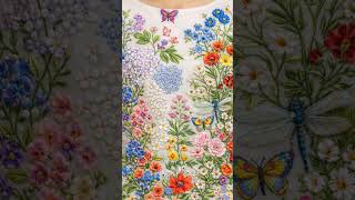Enchanted Garden Embroidery Kurti – HDR Floral Stitch Design#fashion #embroiderylover #embrodering