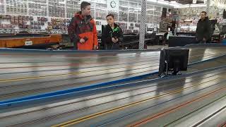 Slot car racing at Lucky Bobs