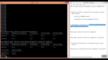 BDCOM GPON check  optical information on Uplink and  PON ONU