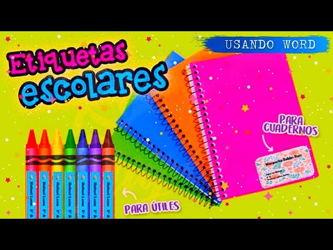 COMO HACER ETIQUETAS