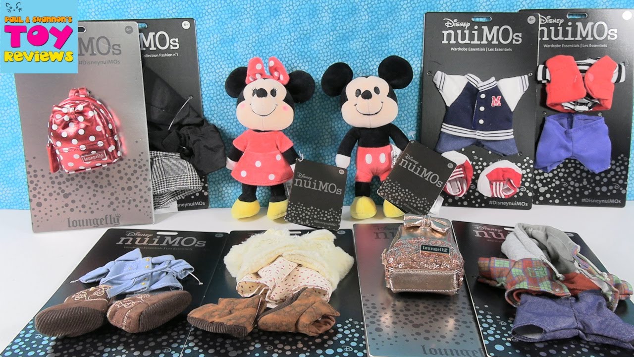 Disney Nuimos Mickey Minnie Plush + Tons Of Outfits Loungefly Review | PSToyReviews