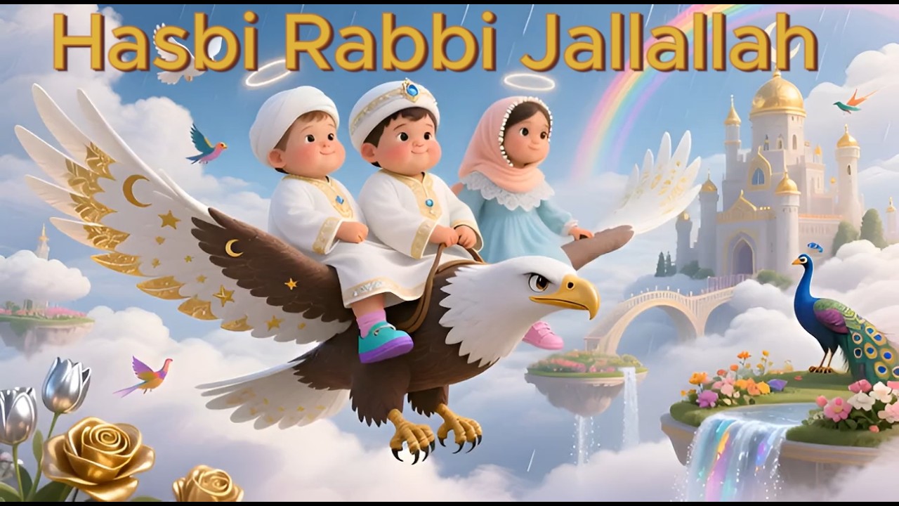 Hasbi Rabbi Jallallah| Heart-Touching Islamic Nasheed for Kids| Cartoon  for children| Baby Ummah Tv
