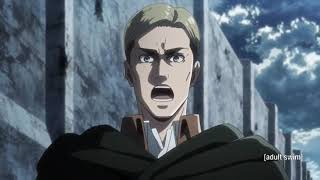 Commander Erwin Smith gives his final orders [English Dub]