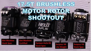 Comparing Rotors on 2 Trinity Slot Machines, a Fantom RS, and 2 Surpass Rocket V6 Motors