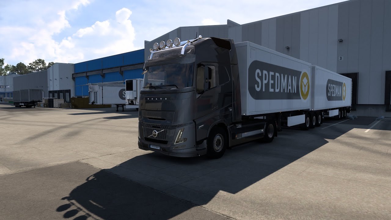 Volvo FH Aero dubble B trailer | Euro Truck Simulator 2