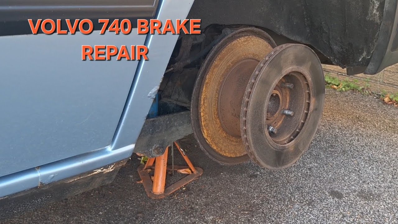 Volvo 740 спасён из металлолома. Ремонт тормозов