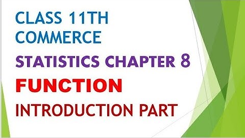 Class 11th commerce statistics chapter 8 function |domain and Co domains |std 11th |gseb Gujarat