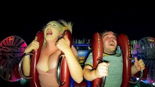 Girls Passing Out #1 | Funny Slingshot Ride Compilation