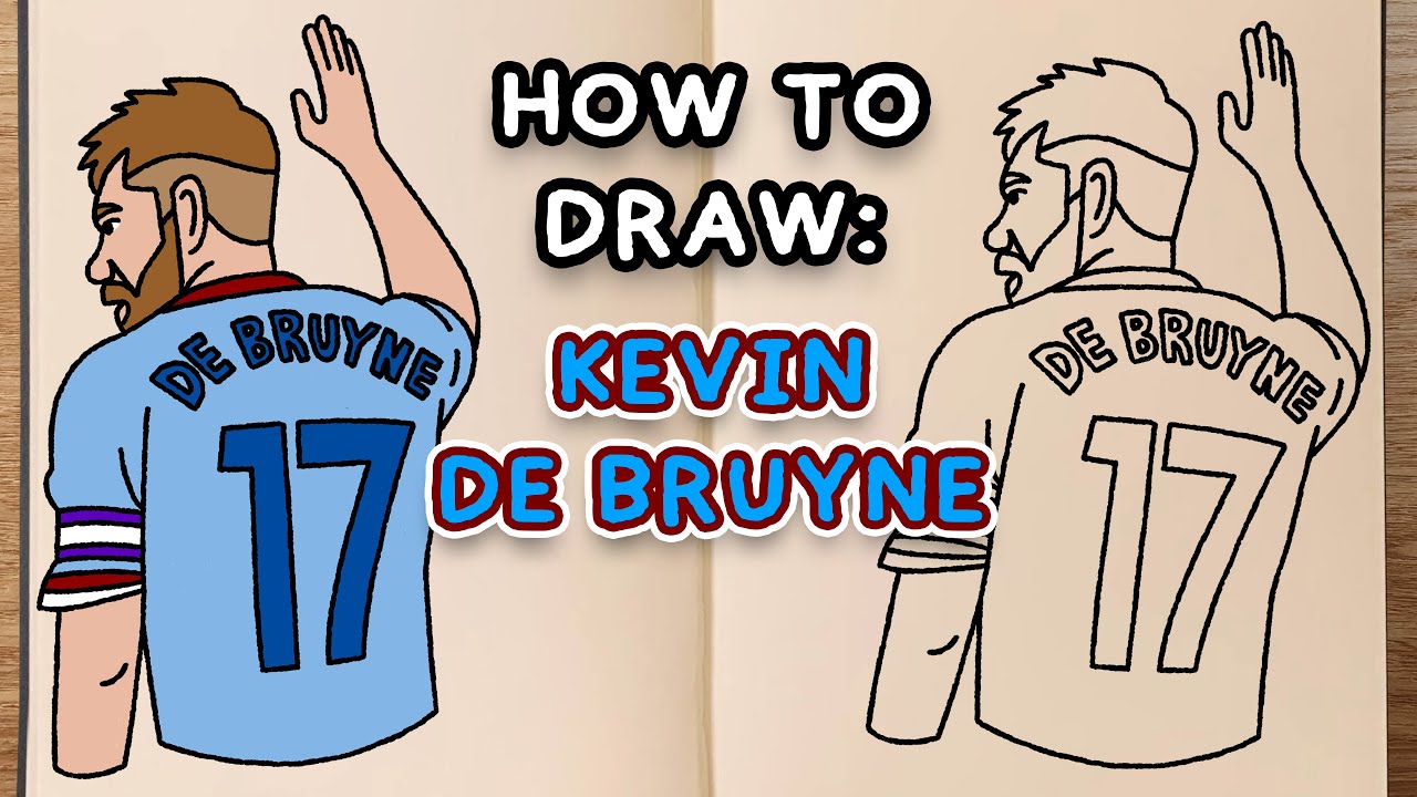 How To Draw: KEVIN DE BRUYNE (step by step drawing tutorial) - YouTube