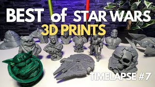 Best of 3D Printing Star Wars Figures Timelapse + After Printing