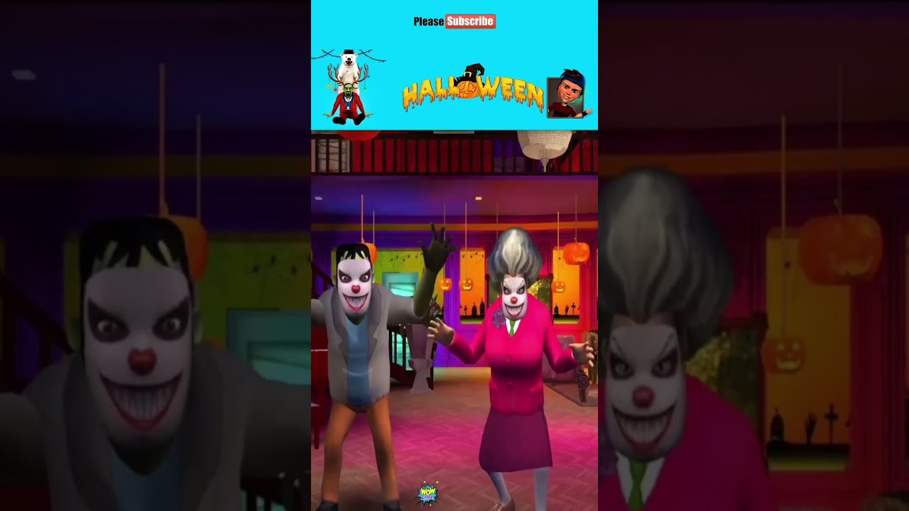 Scary Stranger 3D Halloween 2022 A Frighten Mess for Miss T and Grumpy