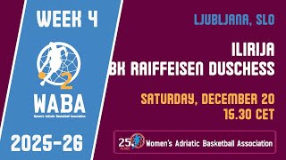 Download Lagu 2025-26 WABA 2 Week 4: Ilirija-BK Raiffeisen Duschess 20/12 (15.30 CET) MP3