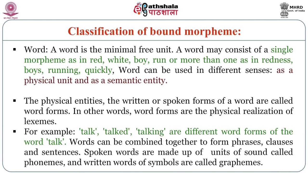 Basic Concepts in Morphology (ENG)