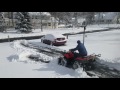 We got snow atv plowing