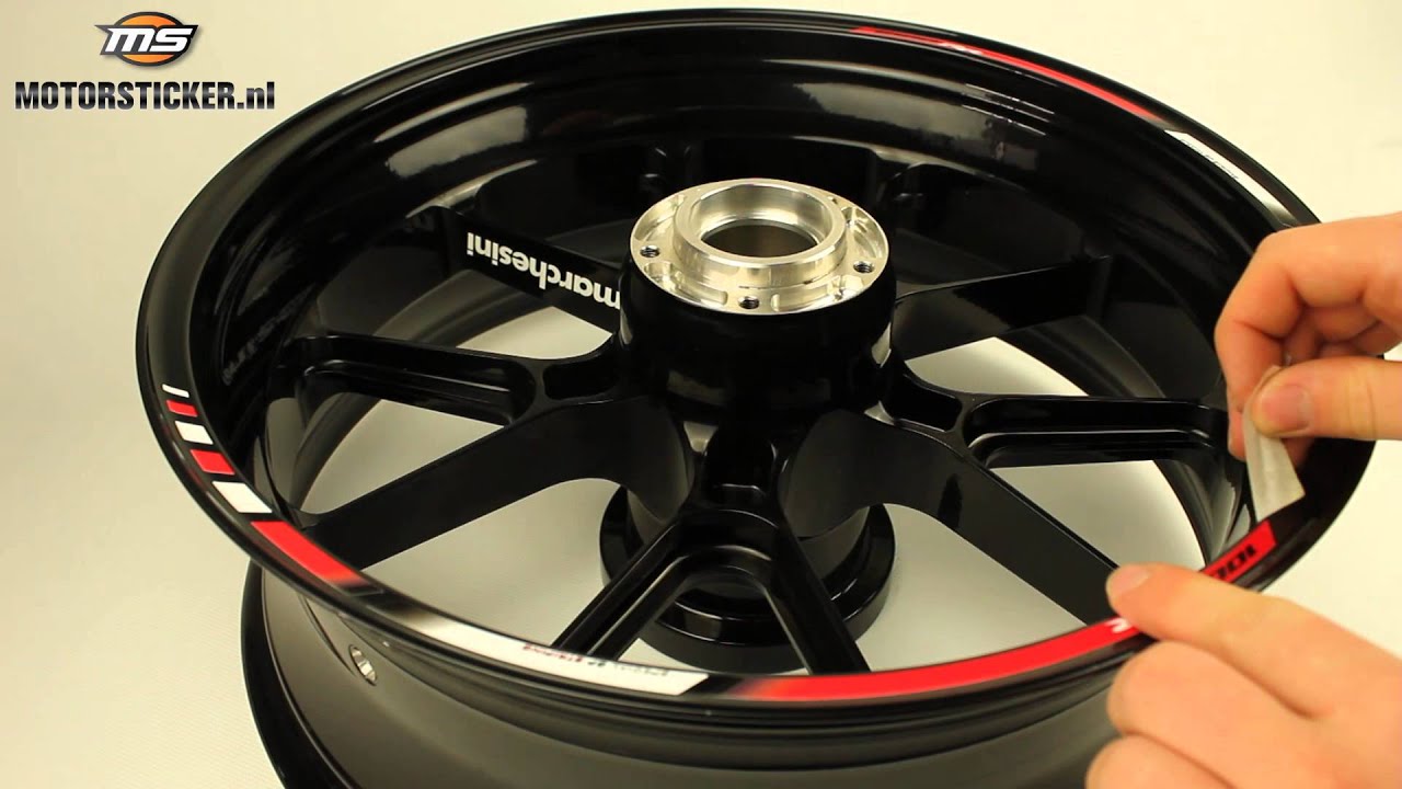 White/Red Motorcycle Wheel Rim Sticker F2 for Honda CBR 1000 RR CBR1000RR 1000RR 