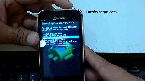 Micromax Bolt AD3520 Hard reset, Factory Reset & Password Recovery
