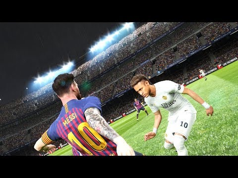 PES 2019 Realistic | Barcelona vs PSG - Messi vs Neymar | Fujimarupes