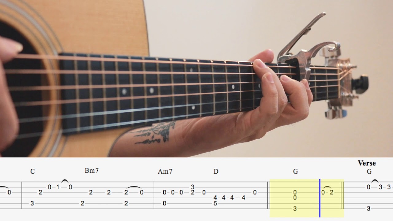 Memories // Canon in D Maroon 5 Fingerstyle Guitar Cover TAB