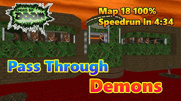 [World Record] Speed of Doom MAP 18 "Silent Hour" 100% (UV-Max) Speedrun in 4:34 [Doom]