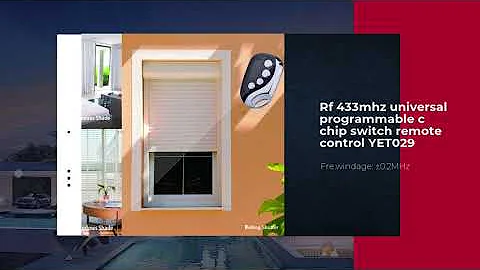 Rf 433mhz universal programmable c chip switch remote control YET029