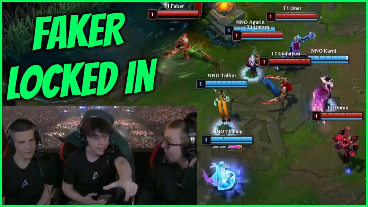 Faker Puts An End To The T1 VS NNO Dance-Off - YouTube