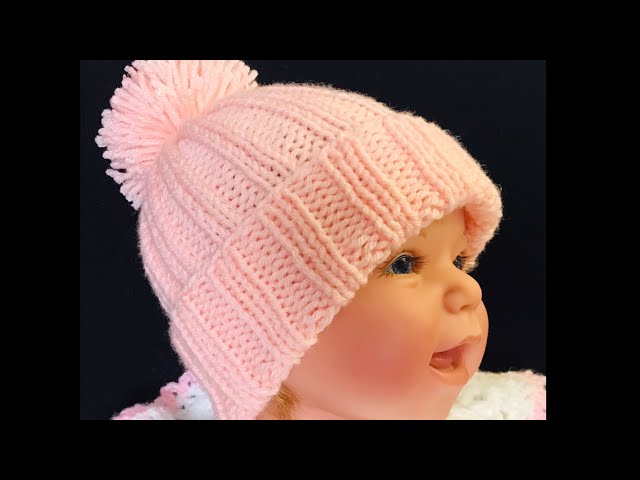 COMO TEJER GORRO CROCHET PARA RECIÉN NACIDO 