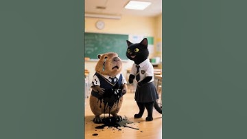 Capybara nổi điên vì bị chơi xấu trong lớp 😡 #shorts #capybara