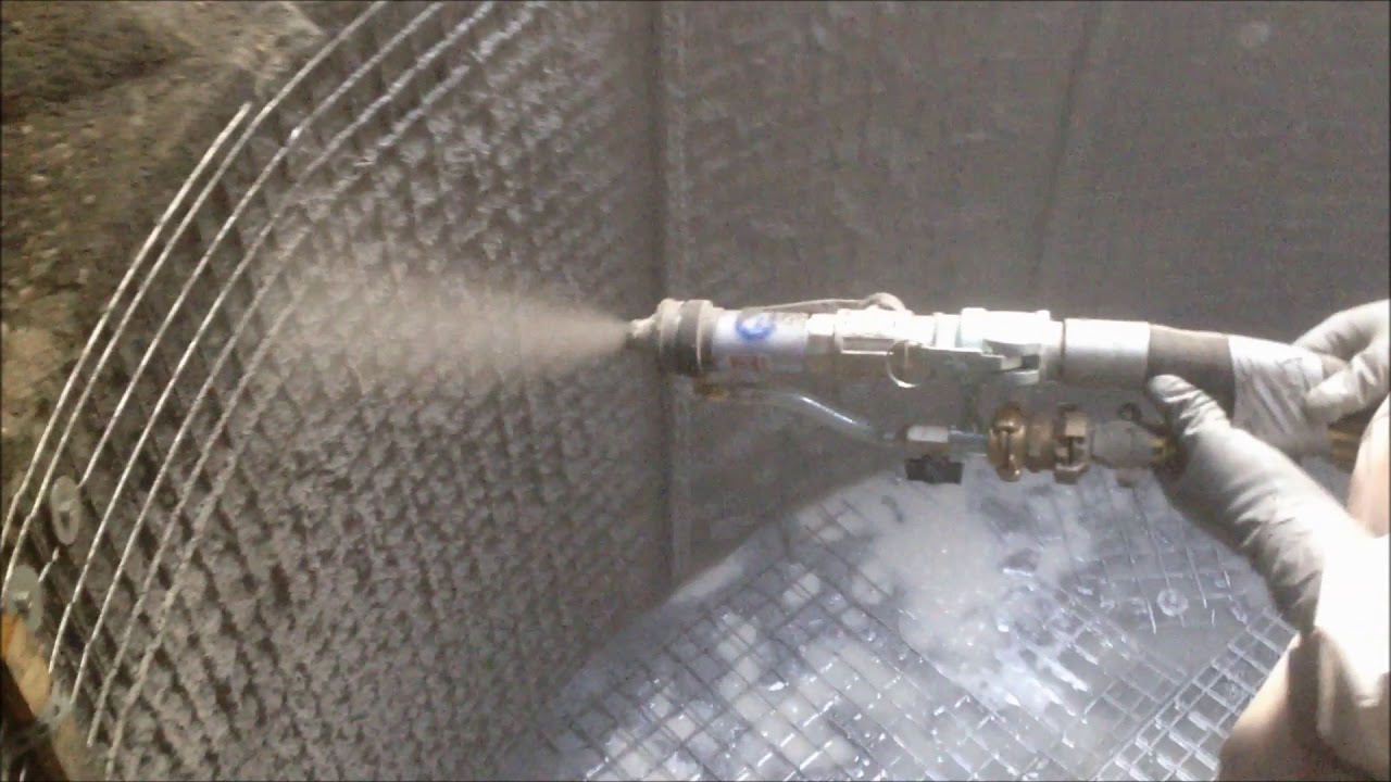 Nassspritzverfahren mit ERGELIT KS2bL Stahlbewehrung