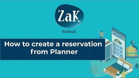 How to create reservations from Planner