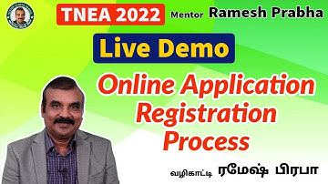 Live Demo TNEA 2022 Online Application Registration | Making Payment | Mentor Ramesh Prabha