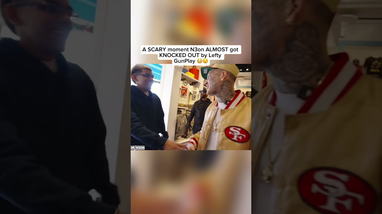 A SCARY moment N3on ALMOST got KNOCKED OUT by Lefty GunPlay 😳😯