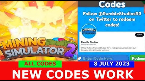 *NEW UPDATE CODES* [🌗 MOONLIGHT 🌗] Mining Simulator 2 ROBLOX | ALL CODES | JULY 8, 2023