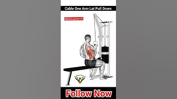 how to do ONE ARM Lat Pulldown ✅💯 #shorts #backworkout