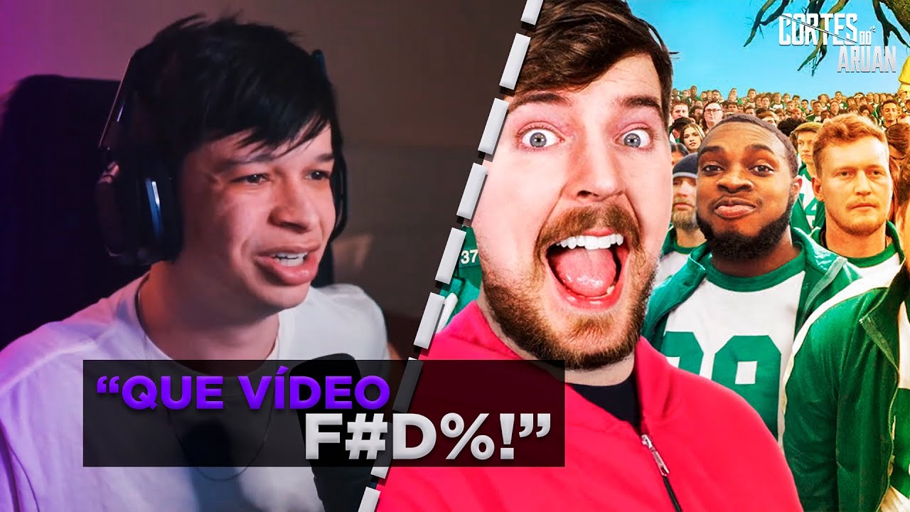 ARUAN REAGE A $456,000 Squid Game In Real Life! (MRBEAST) - Cortes do Aruan