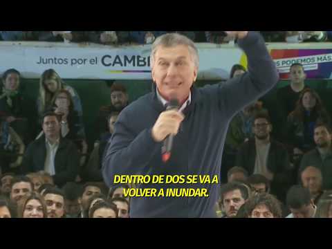 "¡No se inunda más, carajo!": el eufórico cierre de campaña de Macri en Ferro