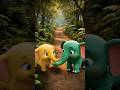 Who's trapped the elephant babby 🤔 #funny #shorts #animation