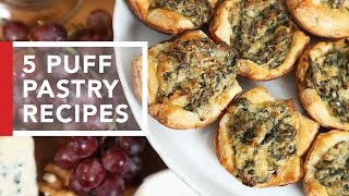 5 Puff Pastry Recipes | Quick \& Easy Appetizers