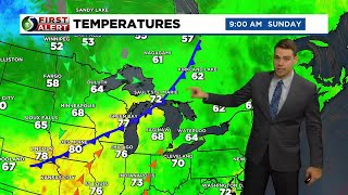 First Alert: Sunday Morning Forecast, August 20th