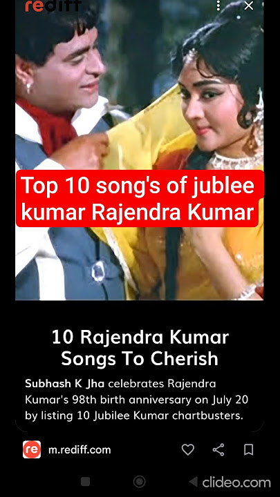 Top 10 song's of jublee kumar Rajendra Kumar, #shortsfeed #shorts #rajendrakumar