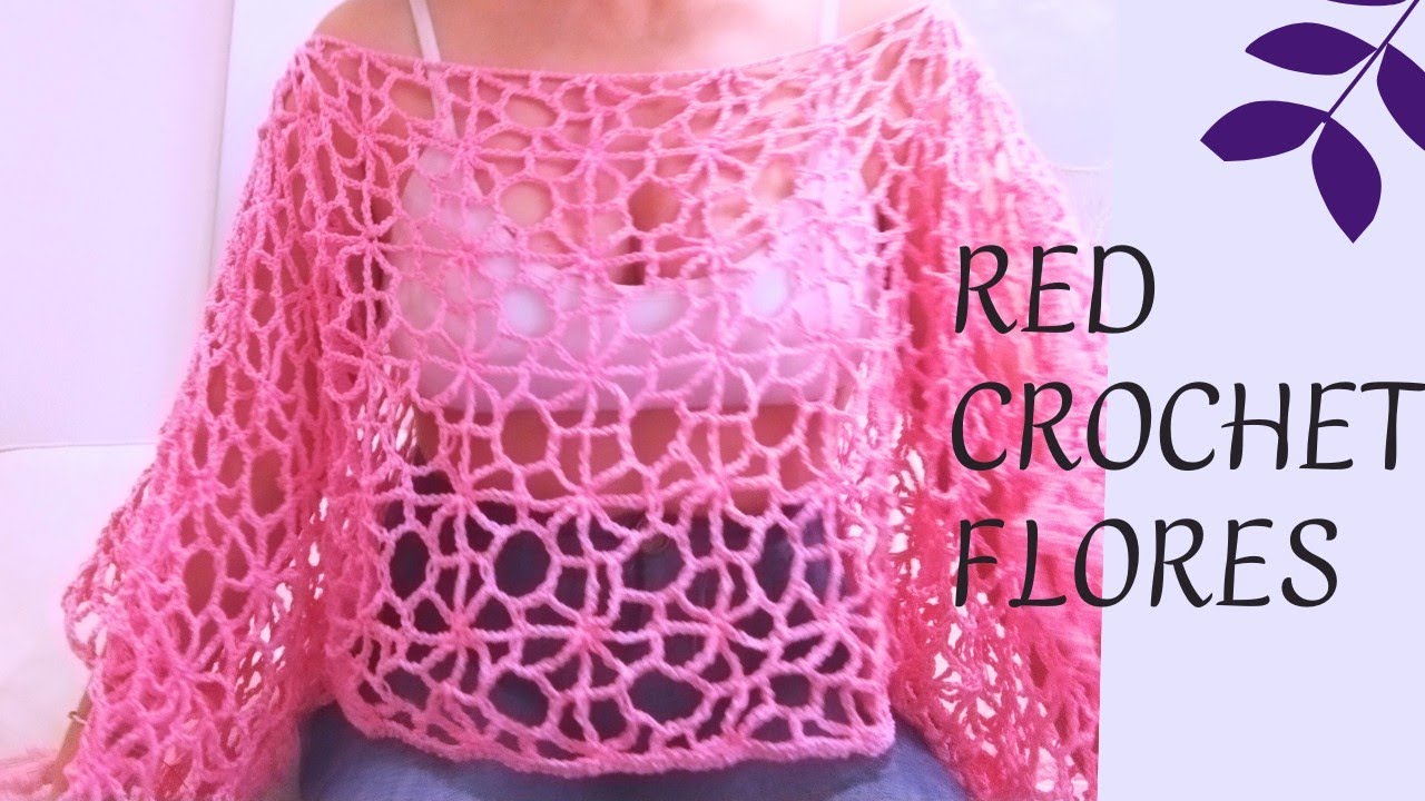 CÓMO TEJER BLUSA con PUNTO DE RED SENCILLO Y BONITO💚🌺😍