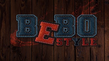 || How to Create a Stitched Jeans Text Effect