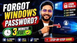 Forgot Windows Password? Reset It in 3 Minutes Without Data Loss (Windows 11/10)
