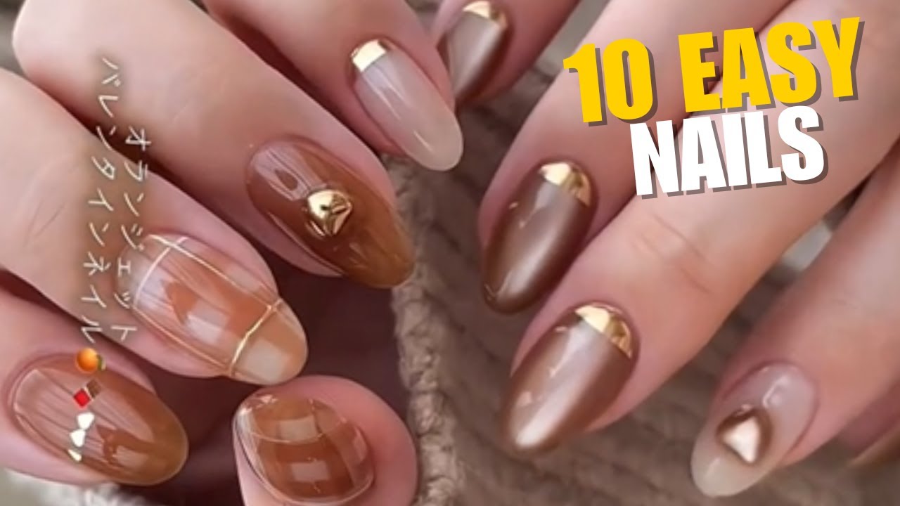 10 Easy Short Nail Art Designs Compilation   Glitter, Cat Eye, Ombre & More 💅✨