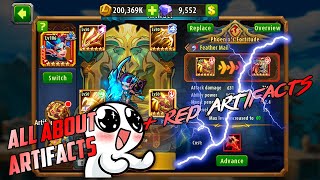 Magic Rush Heroes | All about Artifacts [+red artifacts] | Все об Артефактах